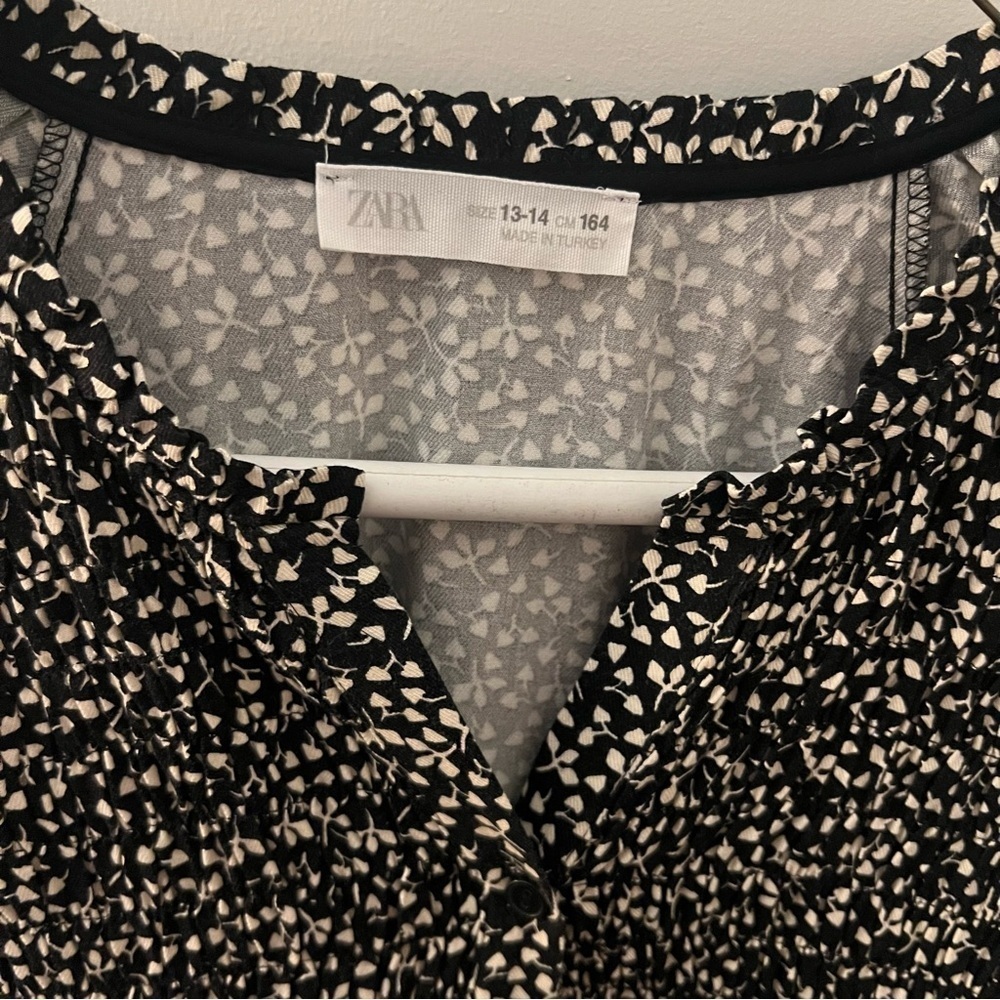 Zara LEAF PRINT DRESS - Junior or Petite - Zara size 13-14 cm 164 - Picture 4 of 11